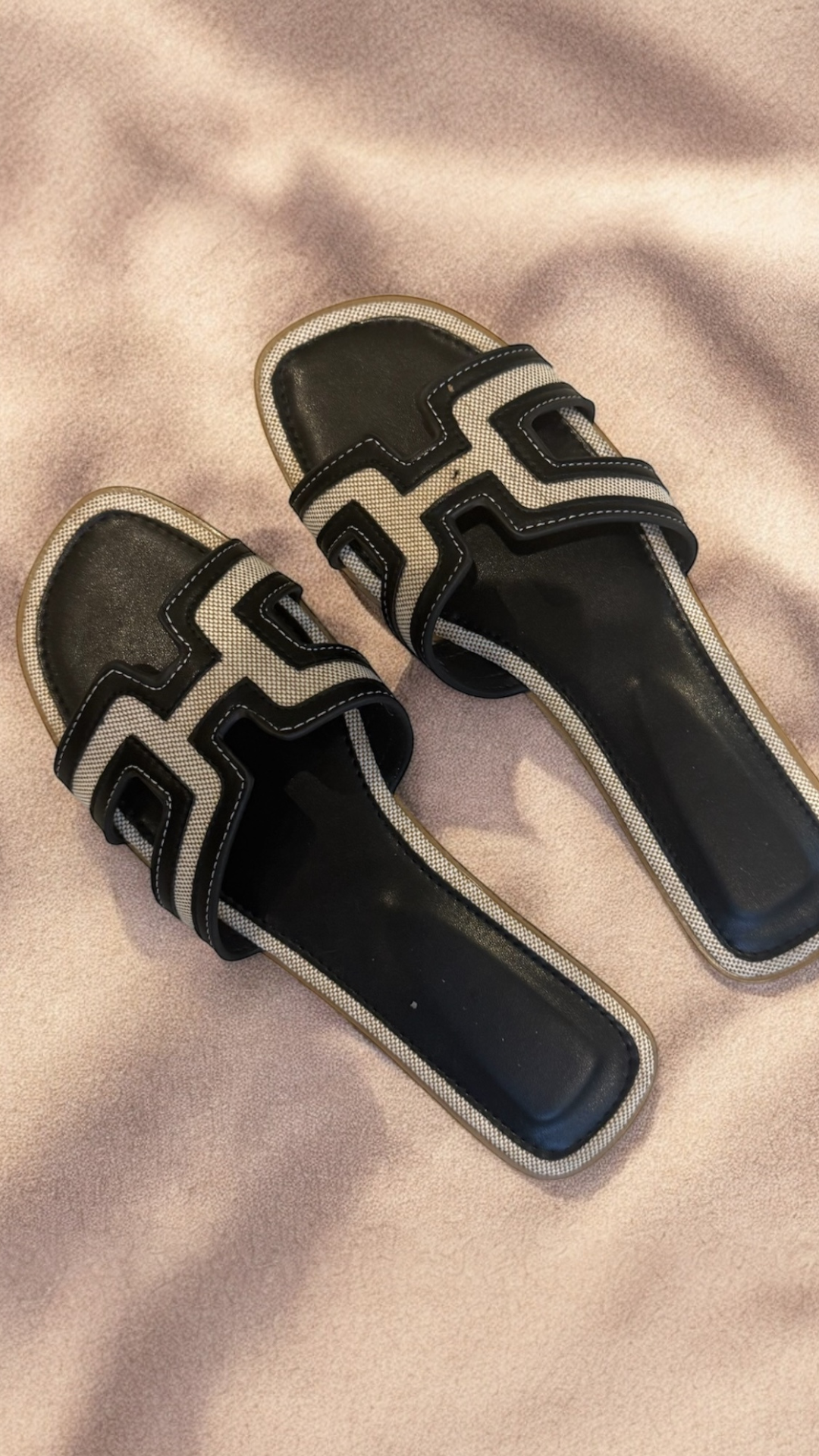 FAUX LEATHER DESIGNER STRAP SANDALS