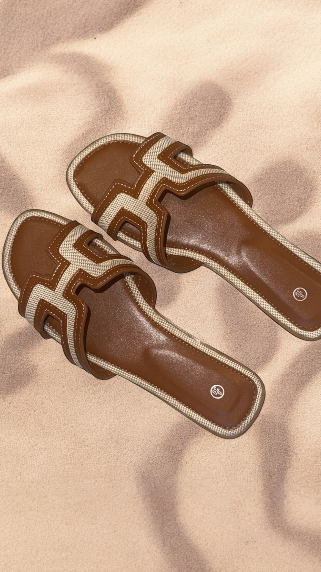 FAUX LEATHER DESIGNER STRAP SANDALS