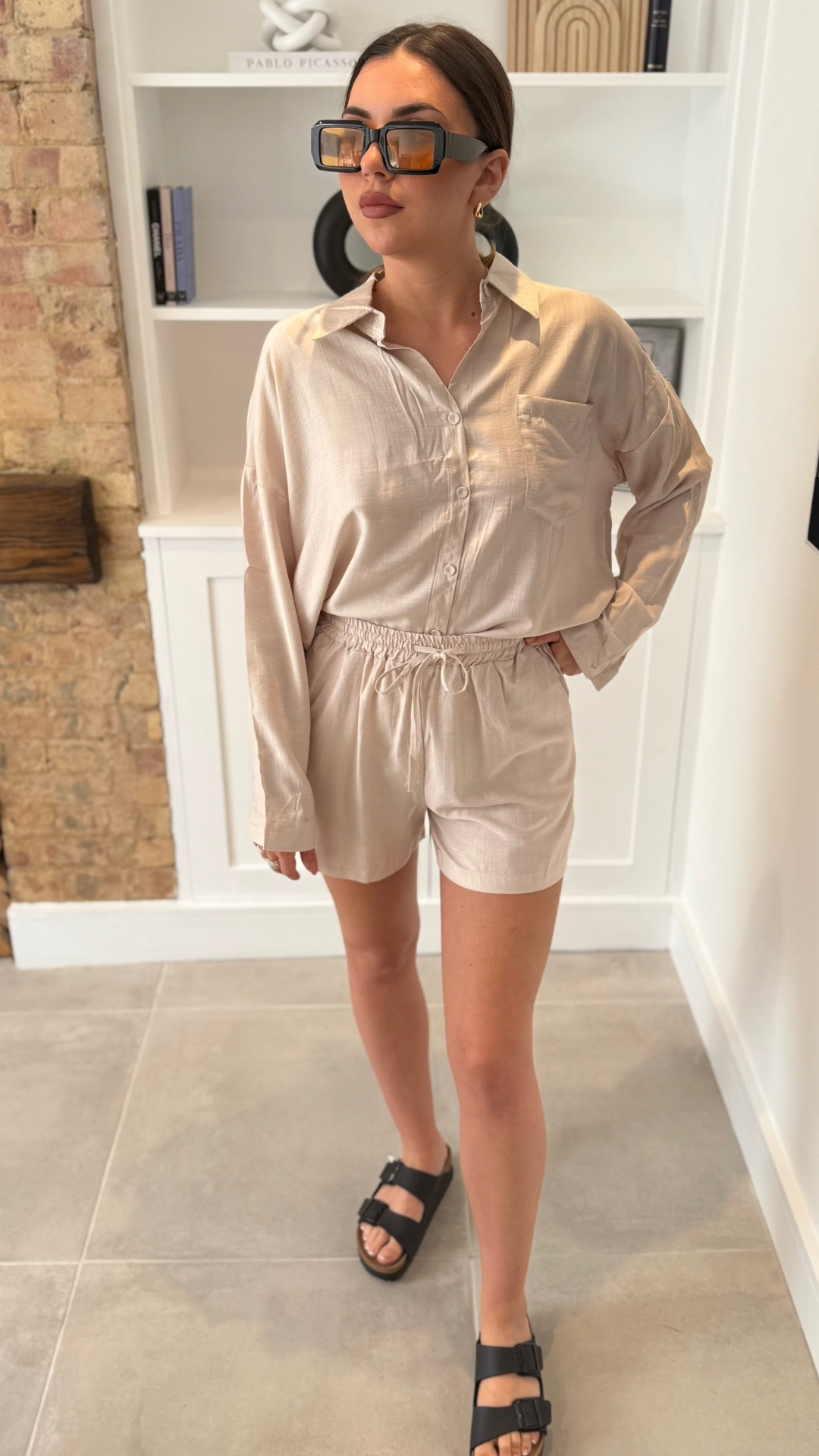 LIGHTWEIGHT SHIRT & SHORTS CO-ORD SET