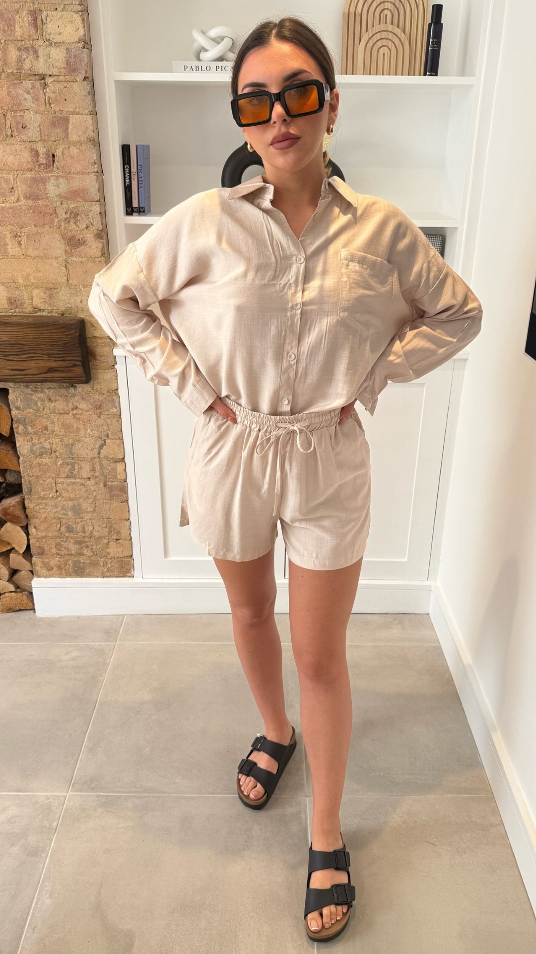 LIGHTWEIGHT SHIRT & SHORTS CO-ORD SET
